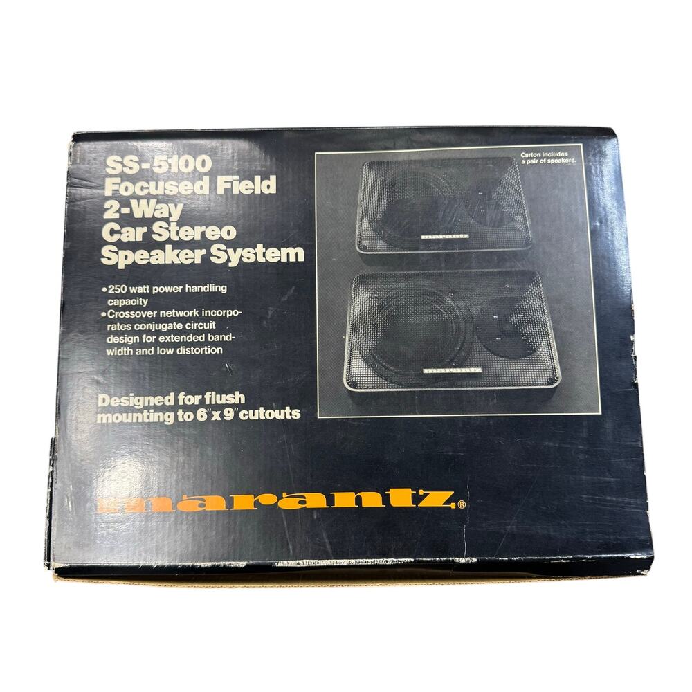 Marantz SS-5100 Focused Field 2-Way Car Stereo Speaker System Open Box